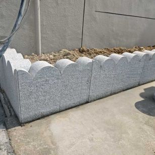 茂名芝麻白花边石  围边石