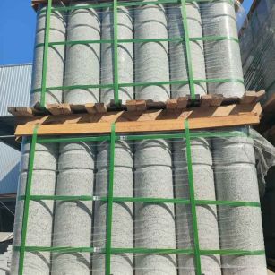 茂名挡车柱芝麻白 挡车石