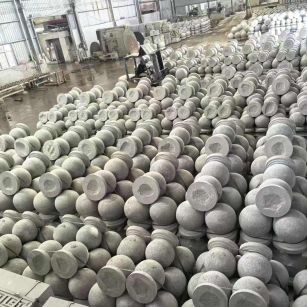 茂名芝麻白圆球 石球 挡车球