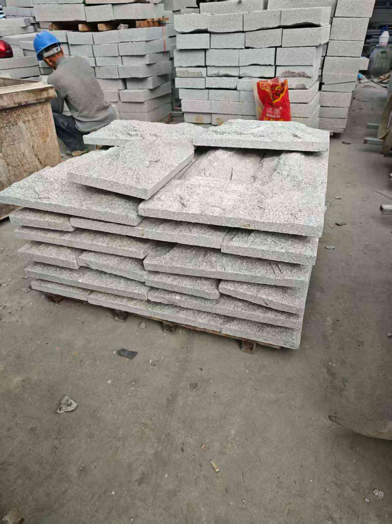 茂名芝麻白蘑菇石，自然面