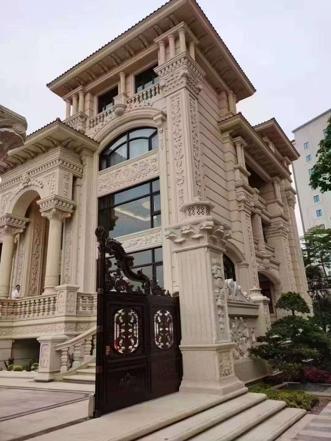 茂名黄金麻别墅外墙异形定制